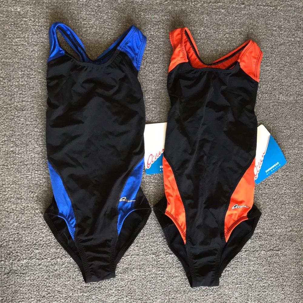 SET OF 2 Training Suits Ocean Swimwear One Piece